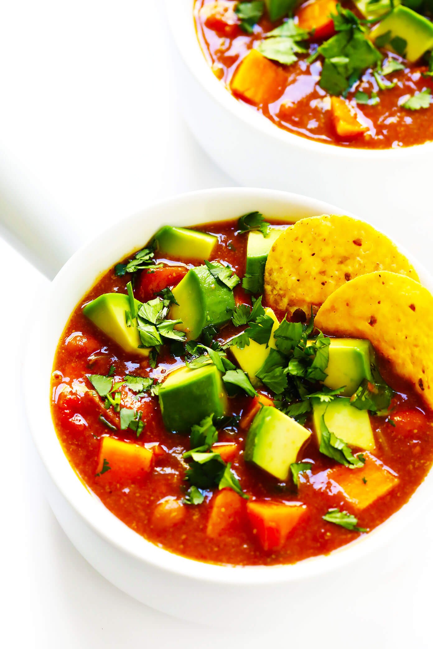 Receita de Sopa Vegetariana de Enchilada de Batata Doce