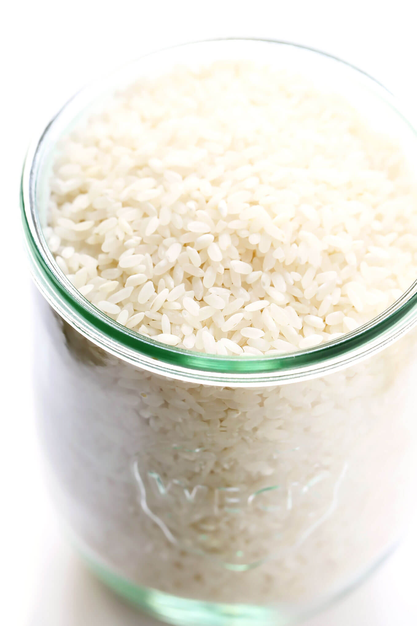 Uncooked Sushi Rice In Jar