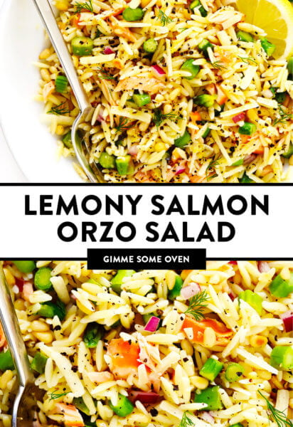 Lemony Salmon Orzo Salad