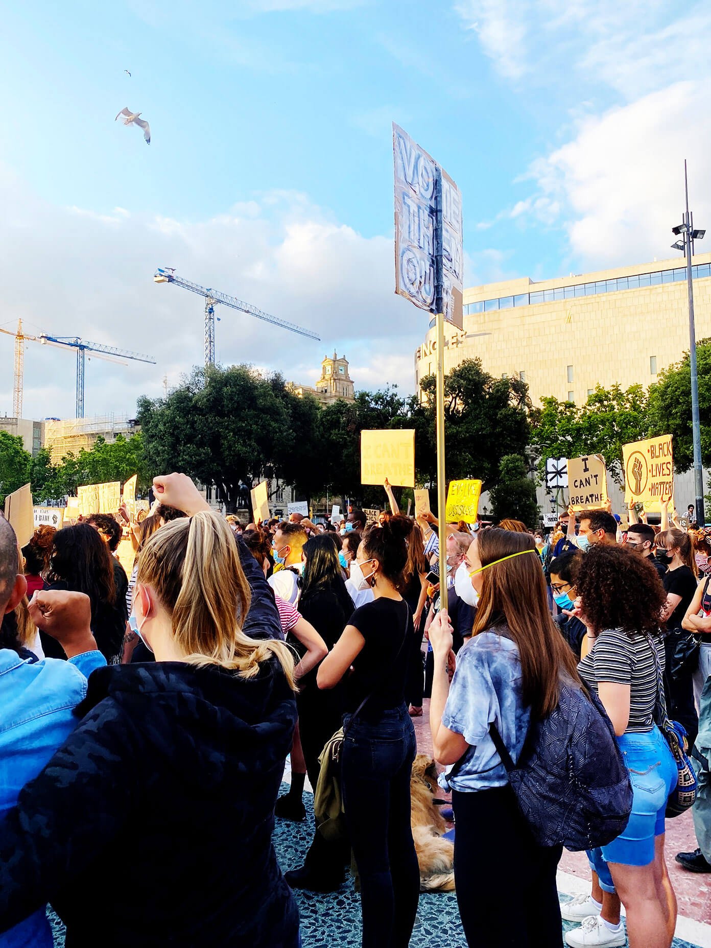 Black Lives Matter vigil in Barcelona