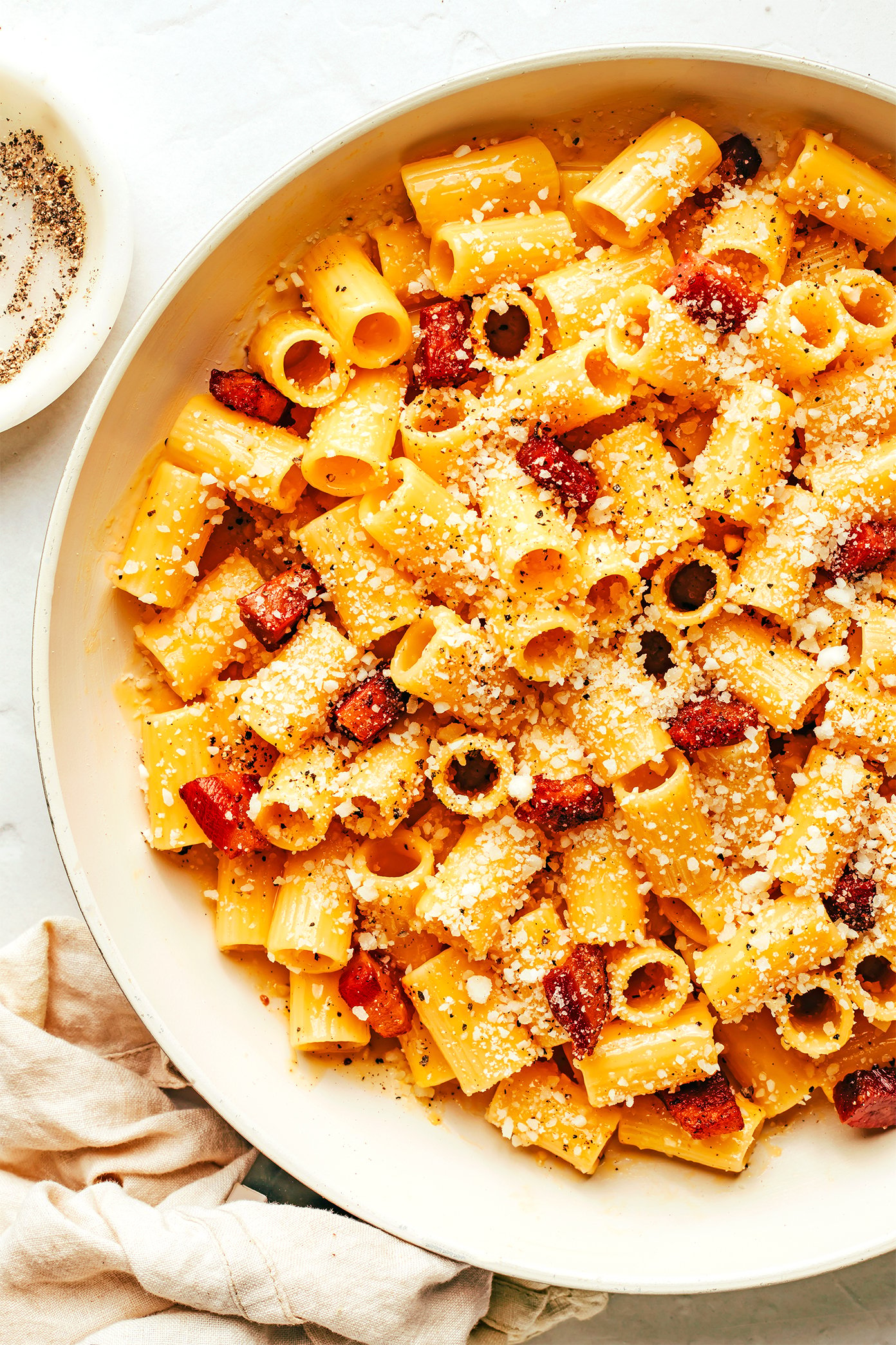 Making Pasta alla Carbonara in Hestan ProBond Cookware 