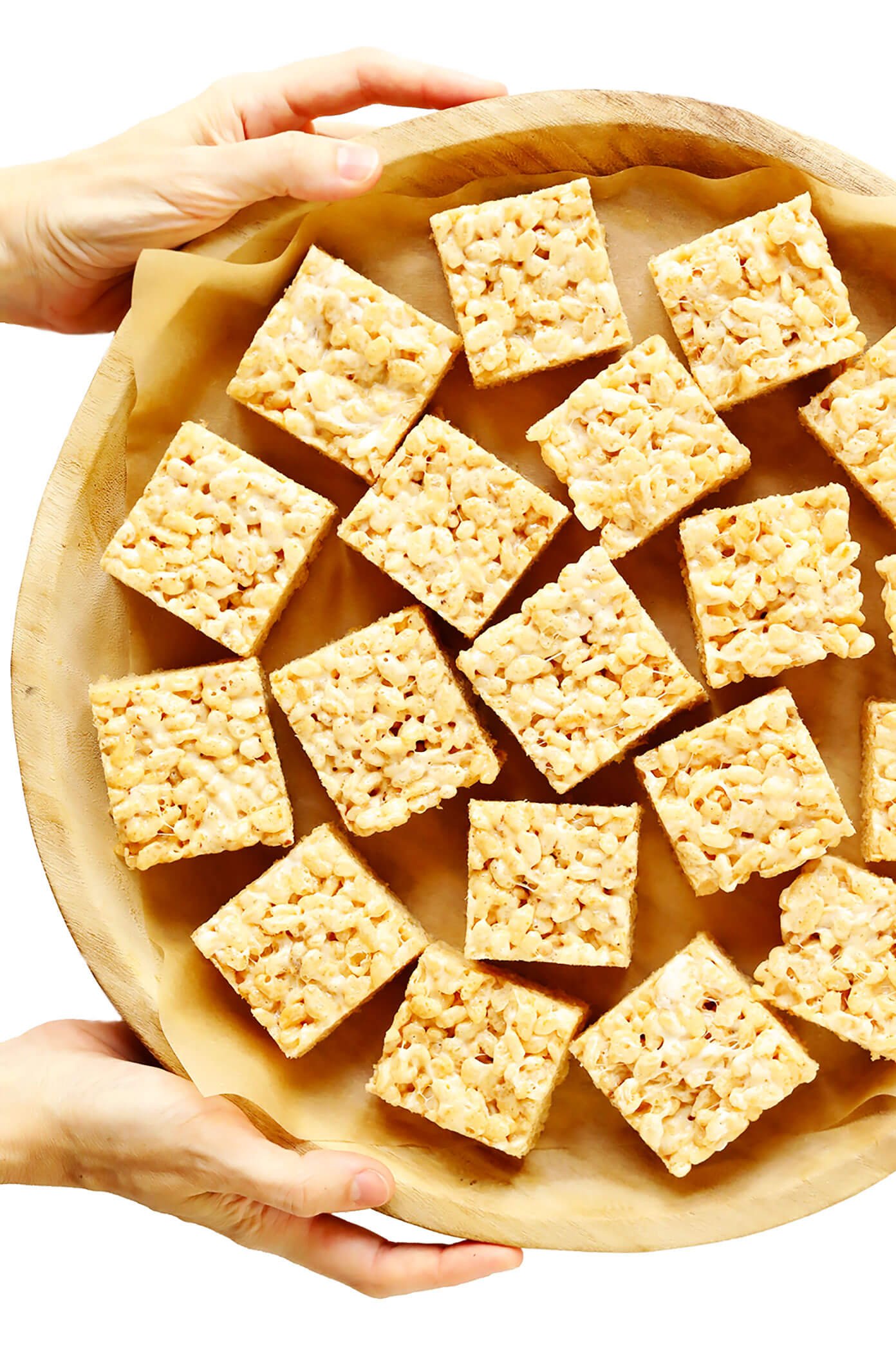 Tray of Rice Krispie Treat Squares