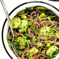 Quick Peanut Soba Noodles