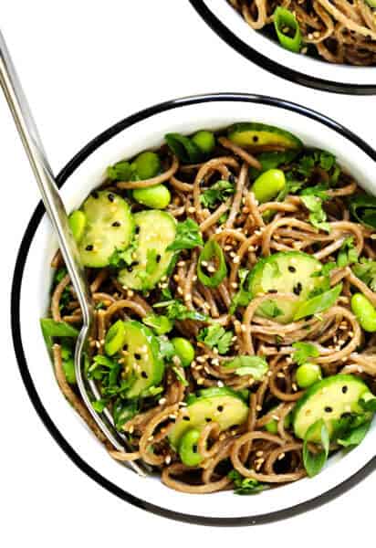 Quick Peanut Soba Noodles