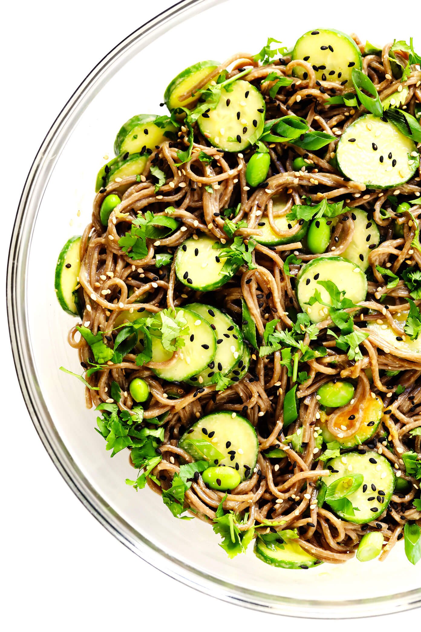 Chilled Peanut Noodles In Bowl