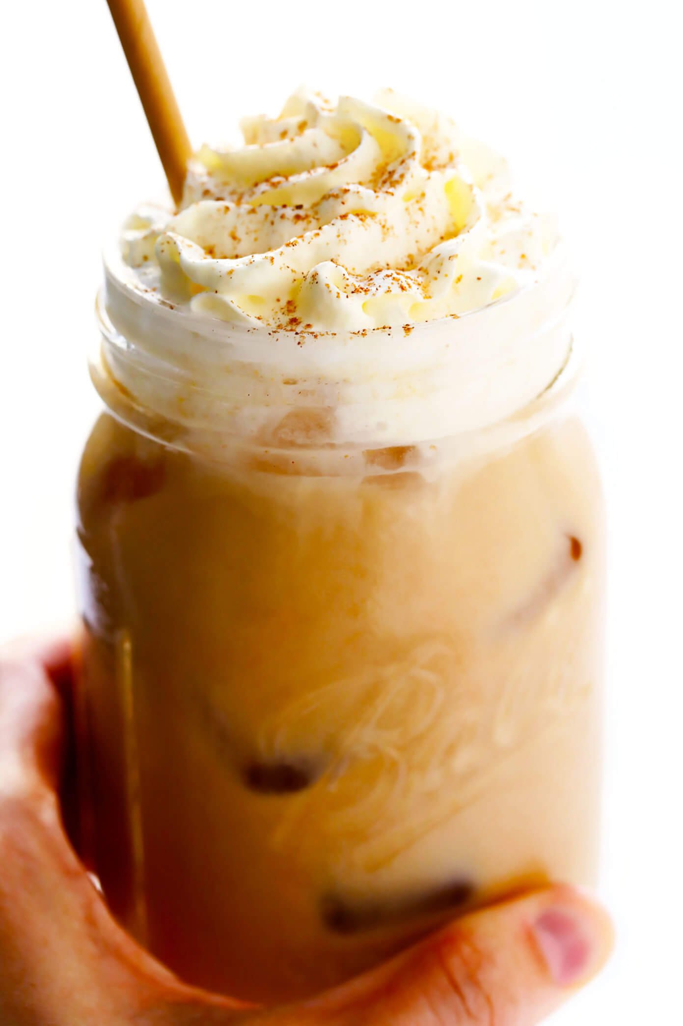 Iced Pumpkin Spice Latte - Gimme Some Oven