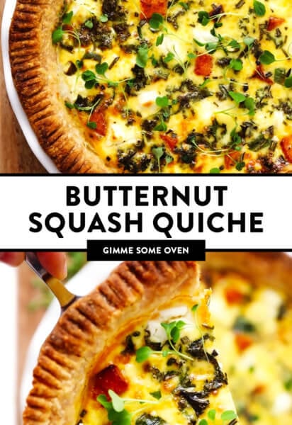 Butternut Squash Quiche
