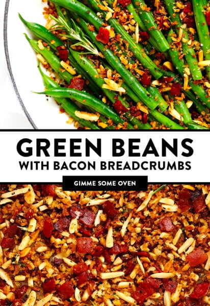 Green Beans with Bacon Breadcrumbs
