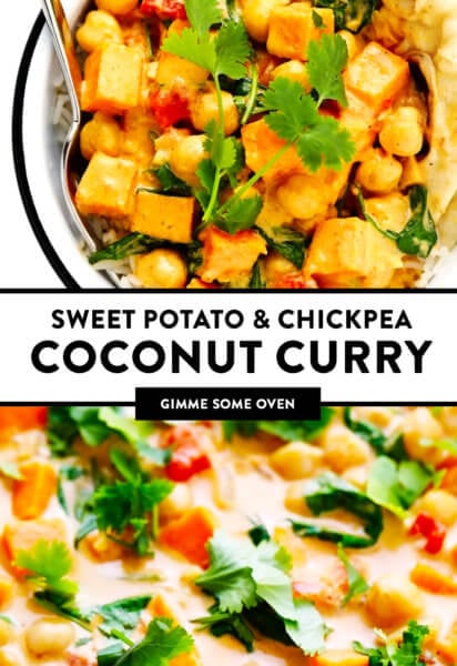 Sweet Potato Chickpea Coconut Curry