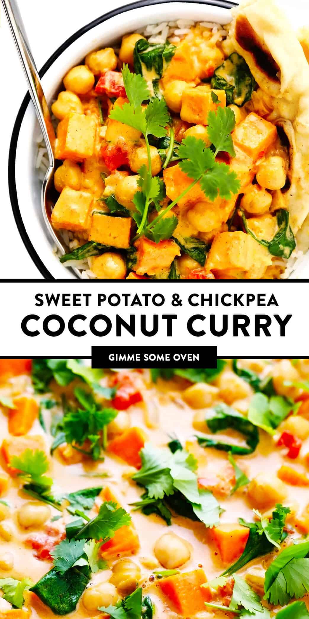 Sweet Potato Chickpea Coconut Curry