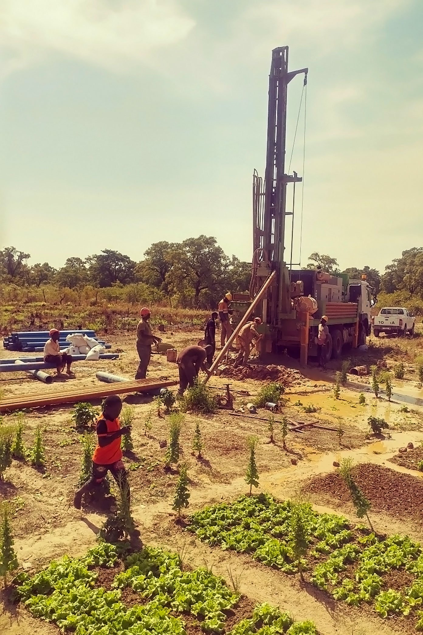 Drilling a well in Mali with The Wash Project