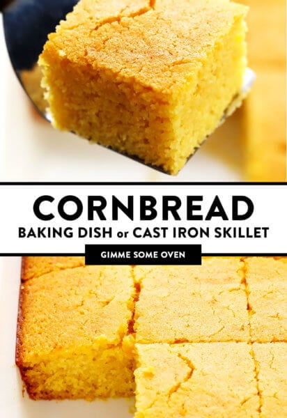 Cornbread (Baking Dish or Cast Iron Skillet)