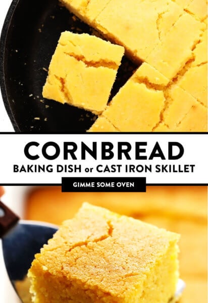 Cornbread | Baking Dish or Cast Iron Skillet