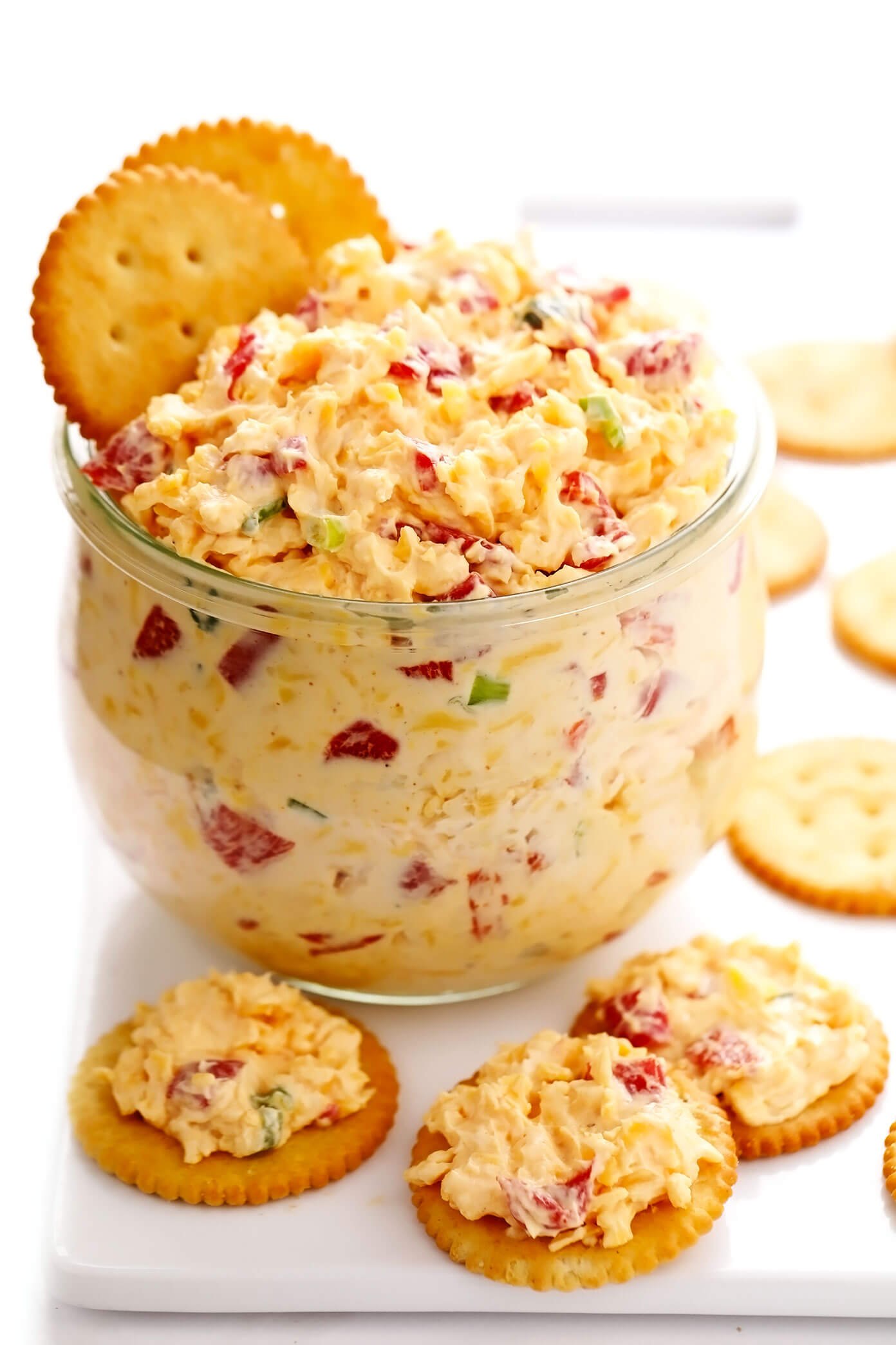 Pimento Cheese caseiro com Ritz Crackers