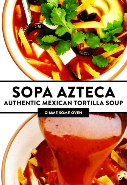 Sopa Azteca (Authentic Mexican Tortilla Soup)