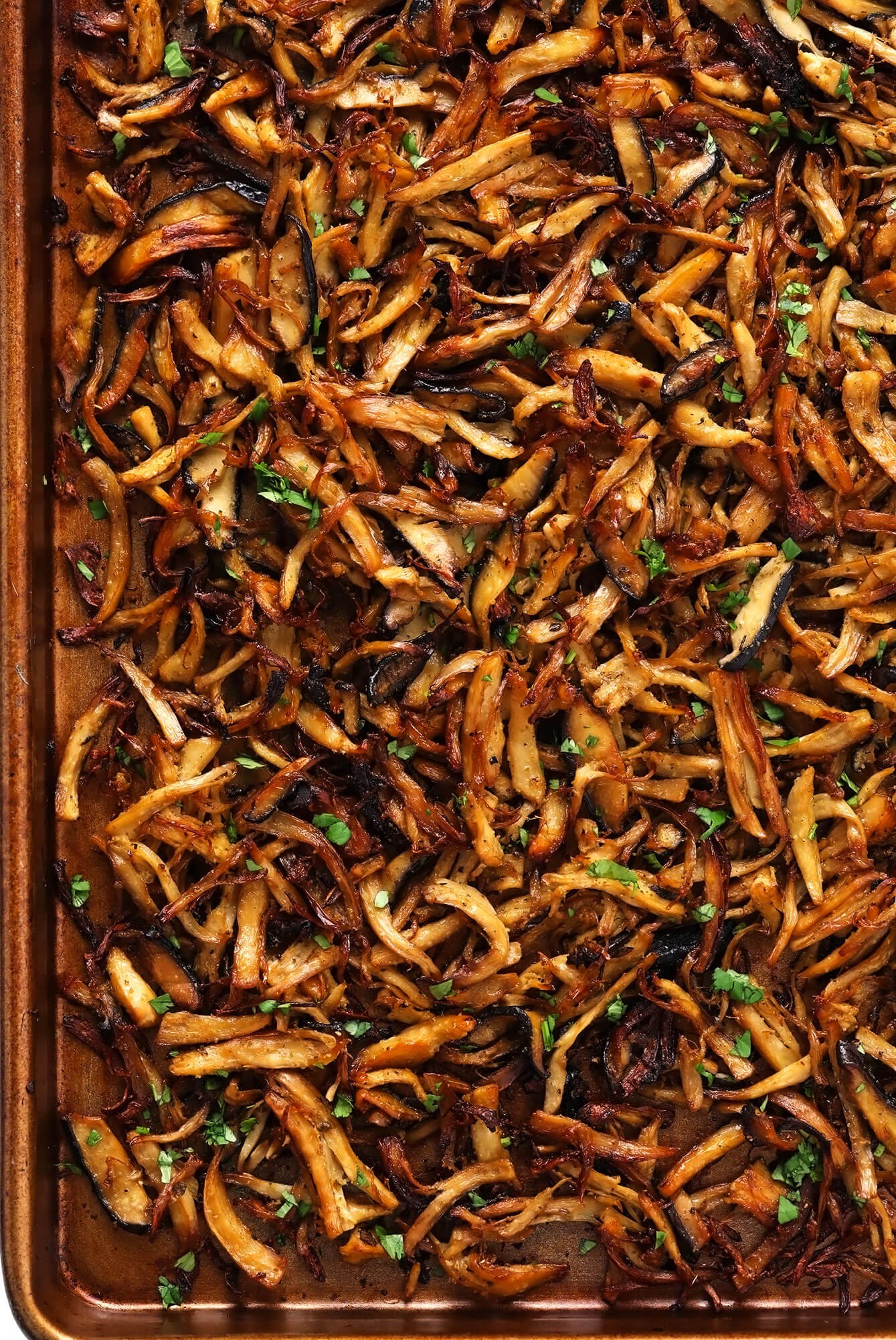 Mushroom Carnitas on Sheet Pan