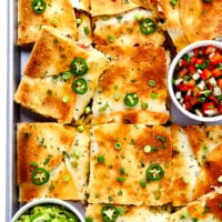 Chicken Sheet Pan Quesadilla