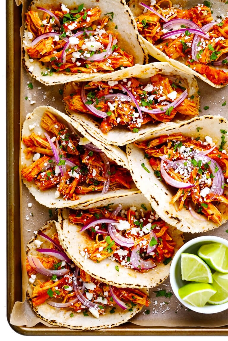 Chicken Tinga Tacos Recipe - Gimme Some Oven