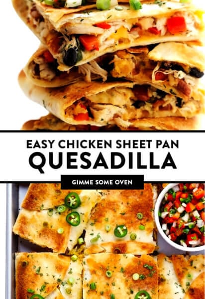 Do you love sheet pan dinners??? I do!!! This sheet pan quesadilla is easy  and my family loves it for dinner!!!! 🍽️ #sheetpandinner…