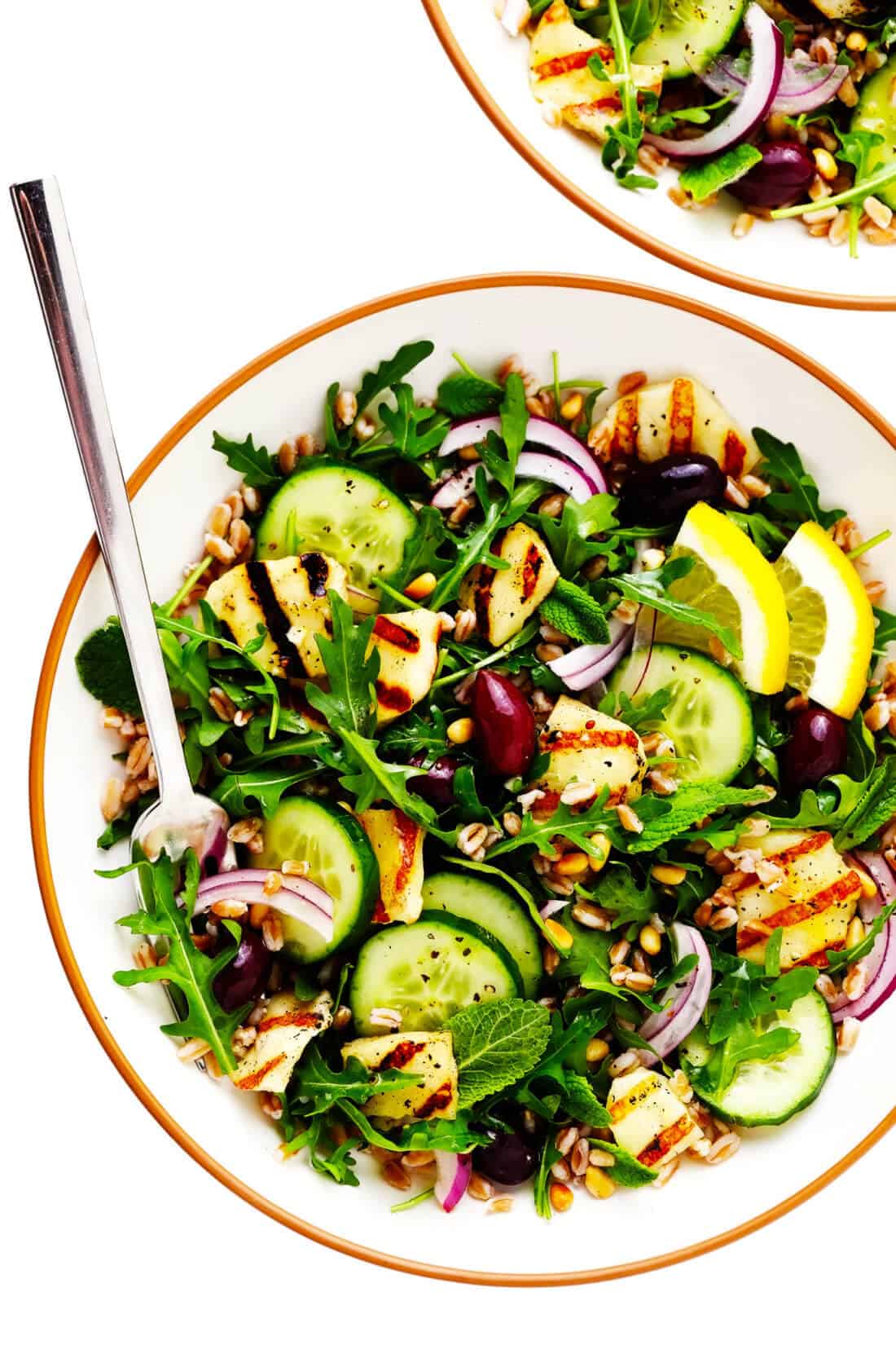 Grilled Halloumi Salad Recipe Gimme Some Oven