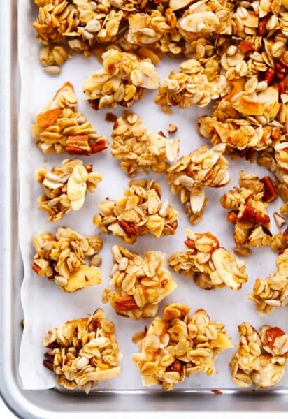 Granola Clusters on Sheet Pan