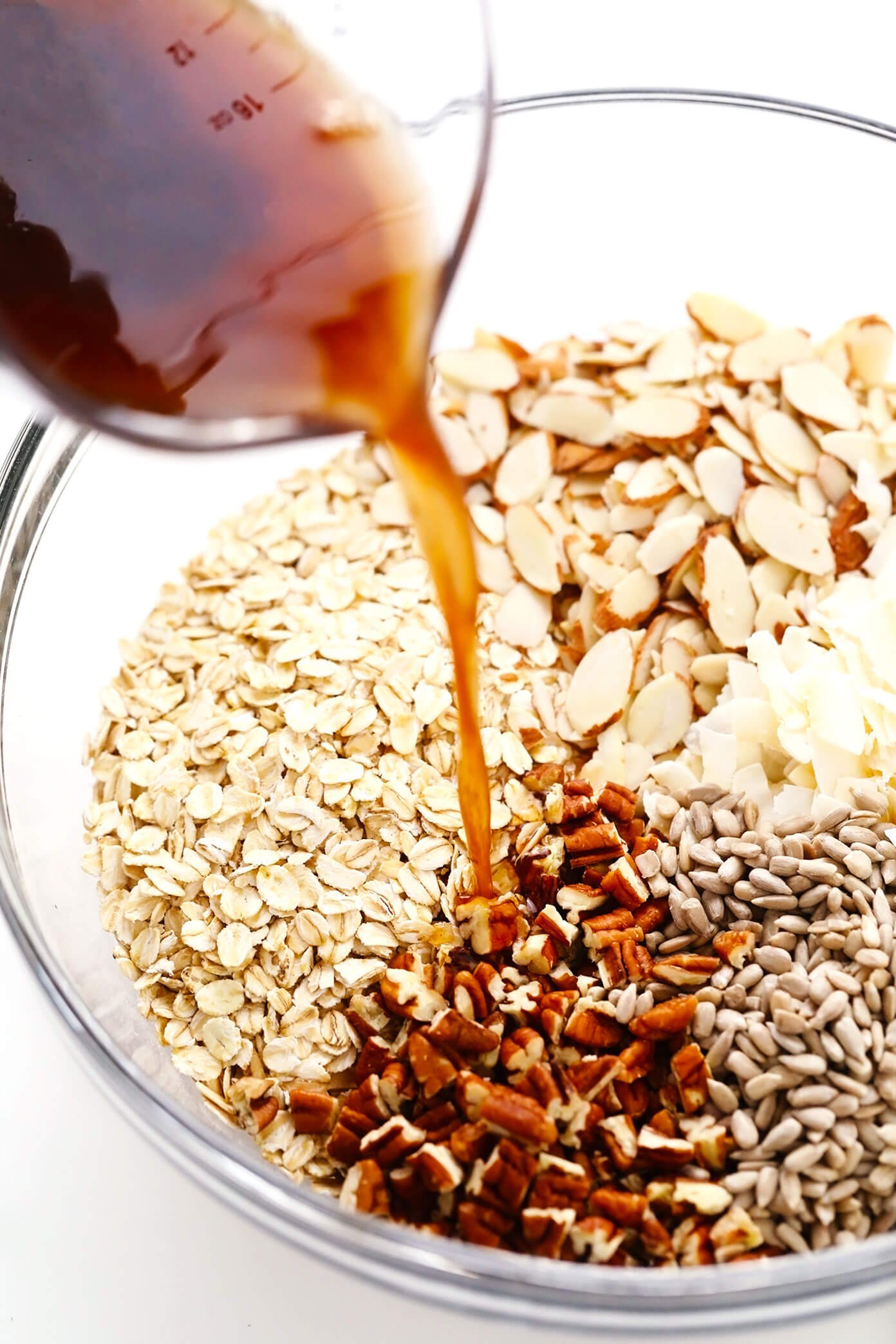 Granola Ingredients in Bowl