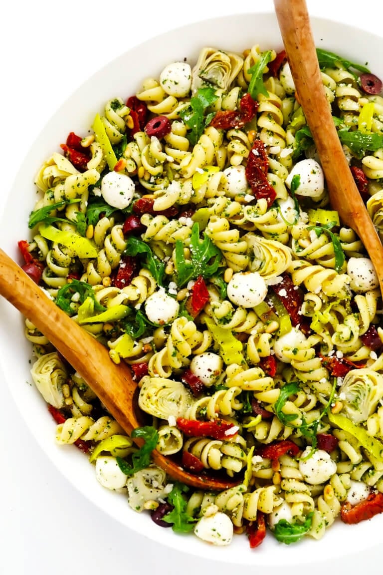 Pesto Pasta Salad Recipe - Gimme Some Oven