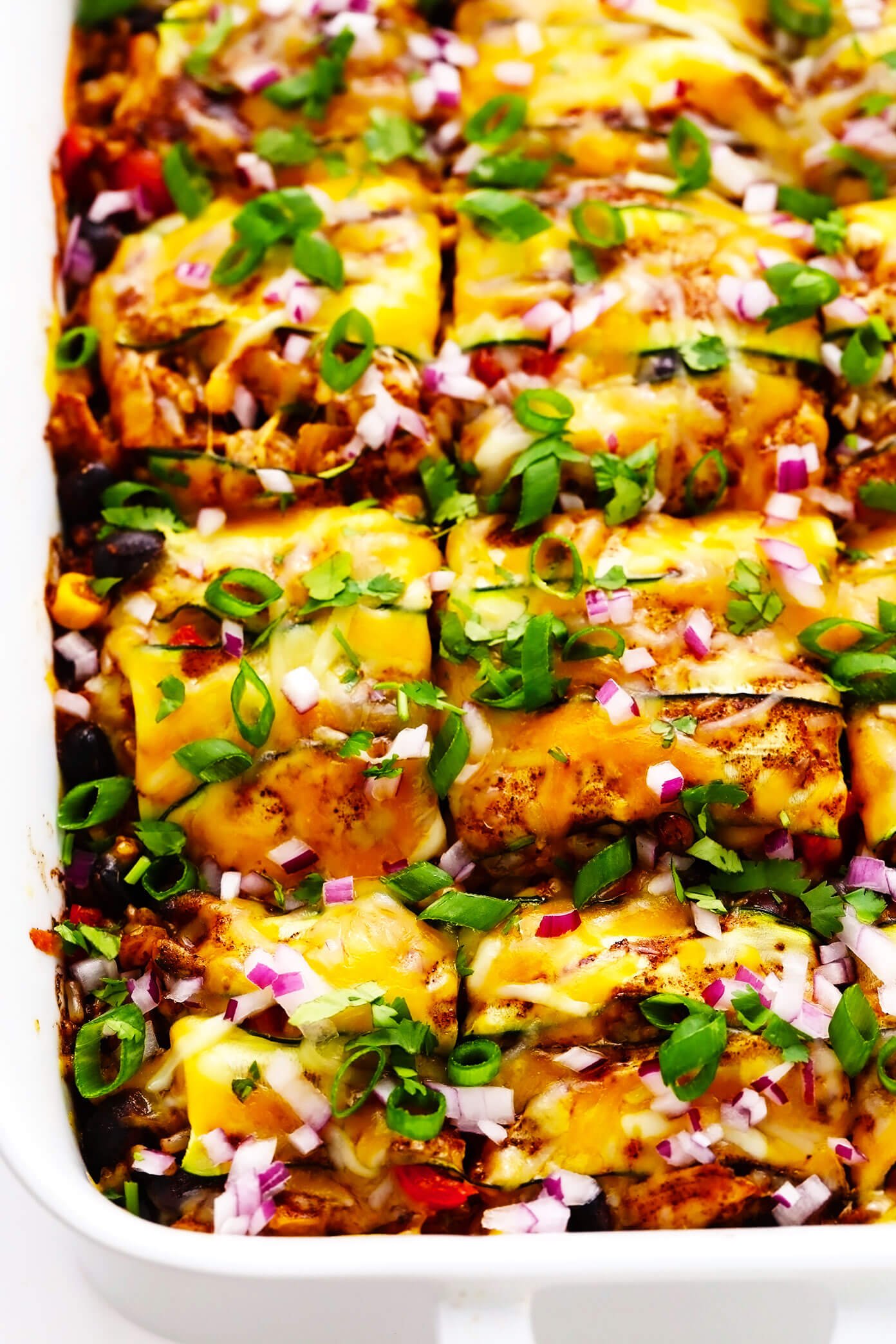Caçarola de abobrinha enchilada