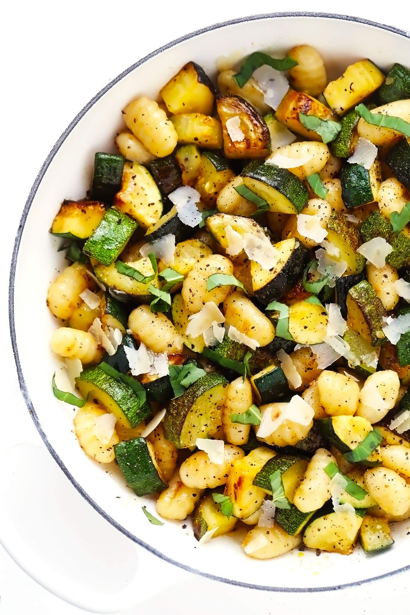 Lemon Basil Gnocchi with Zucchini