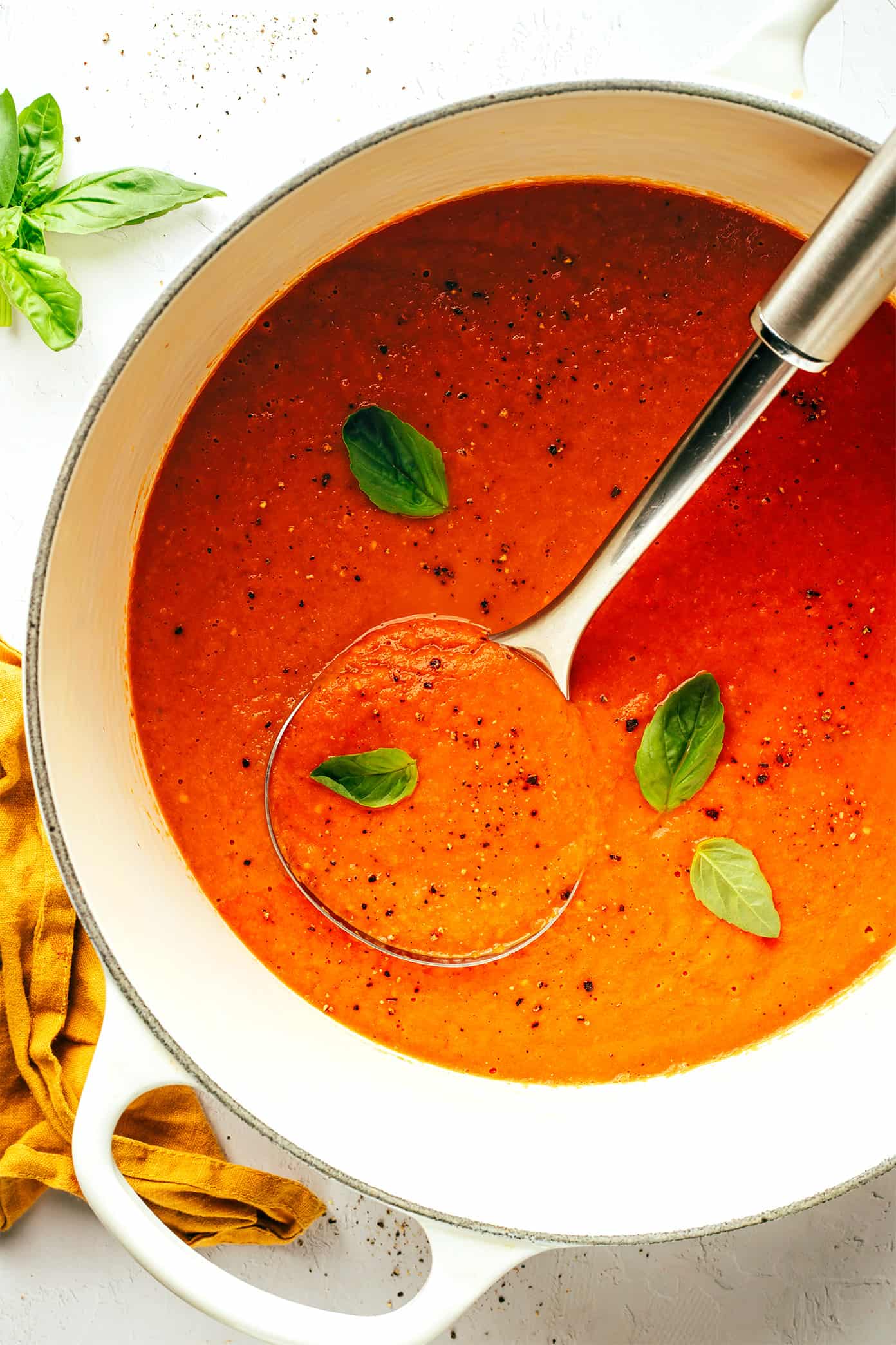 Roasted Tomato Soup with Fresh Basil Recipe: How to Make It