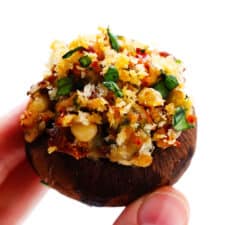 Stuffed Mushrooms with Goat Cheese and Sun-Dried Tomatoes