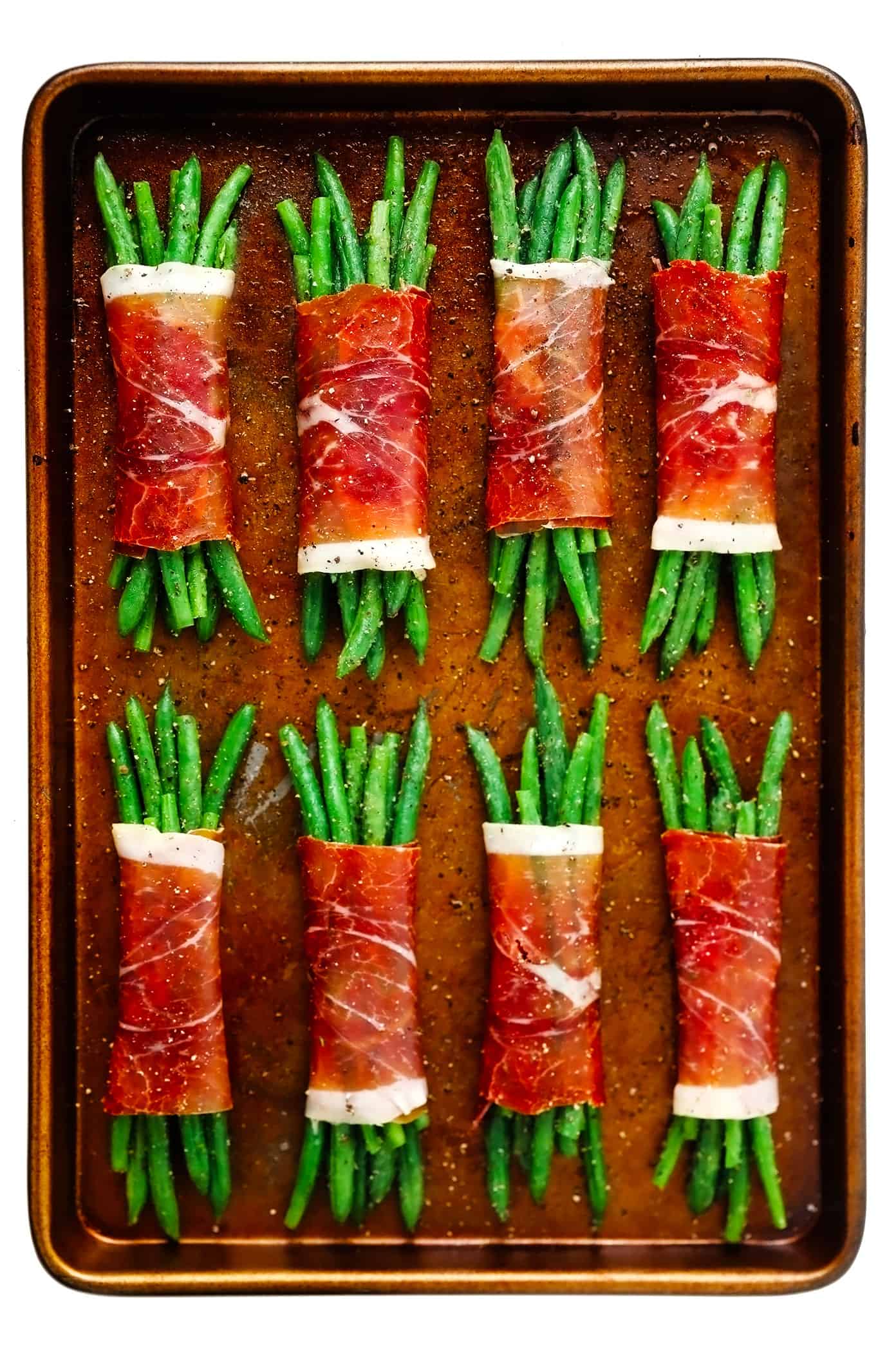 Prosciutto-Wrapped Green Bean Bundles Unbaked
