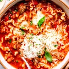 Easy Lasagna Soup