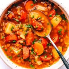 Spanish Chorizo Lentil Stew-image