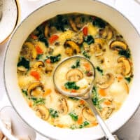 Gnocchi, Mushroom and Kale Soup
