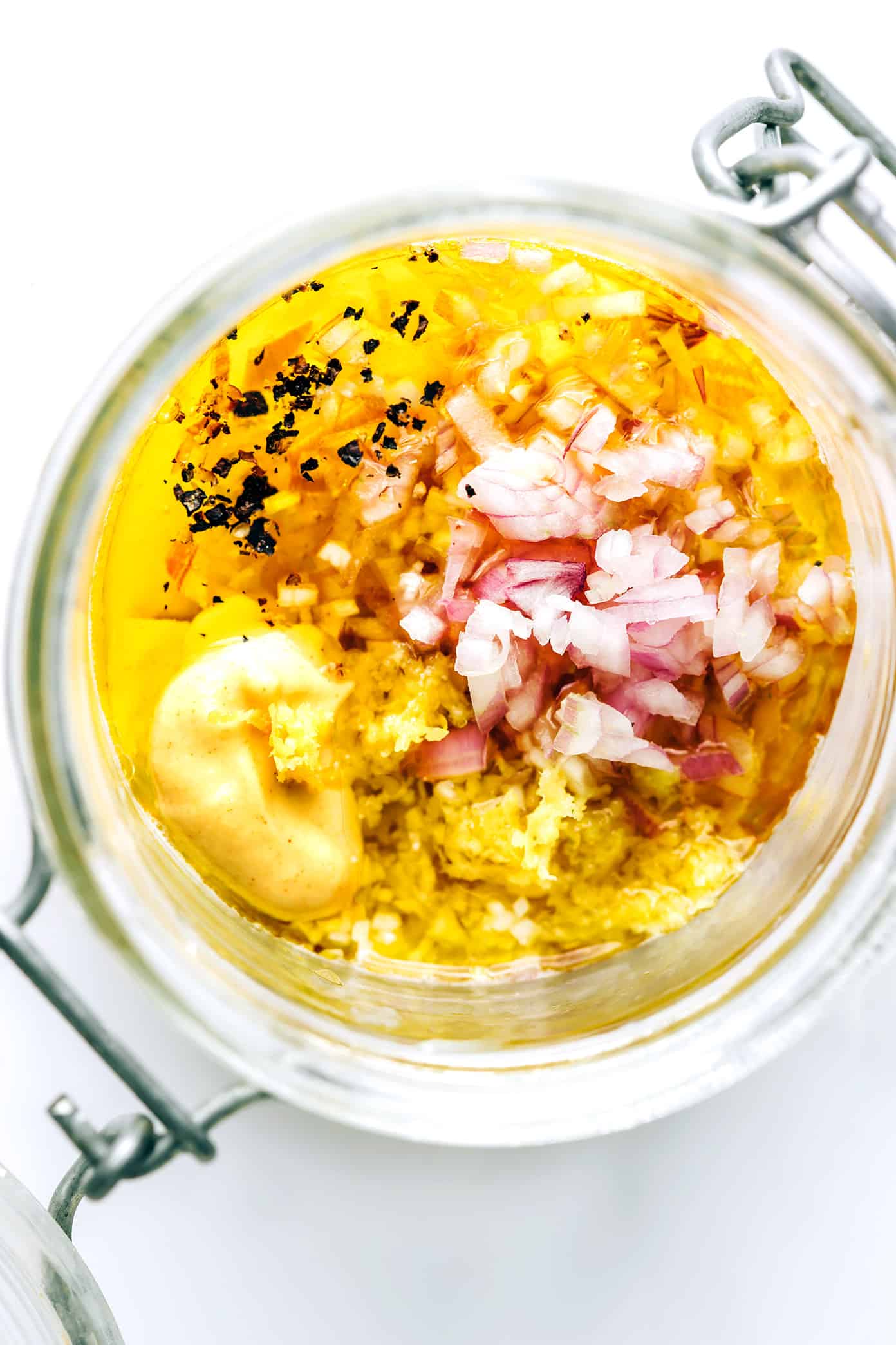 Shallot Vinaigrette in Jar