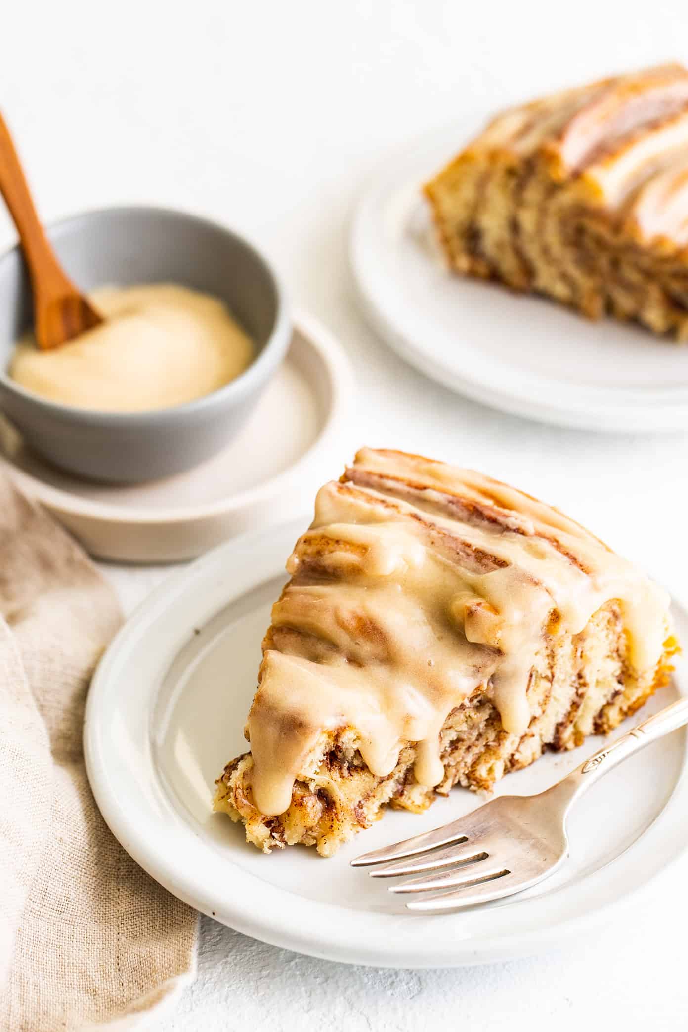 Giant Cinnamon Roll Slices with Cream Cheese Frosting