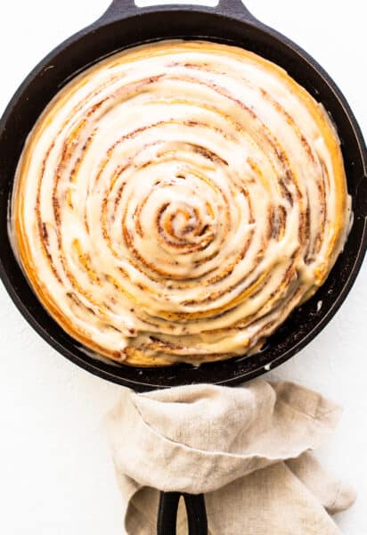 Giant Cinnamon Roll with Cream Cheese Frosting