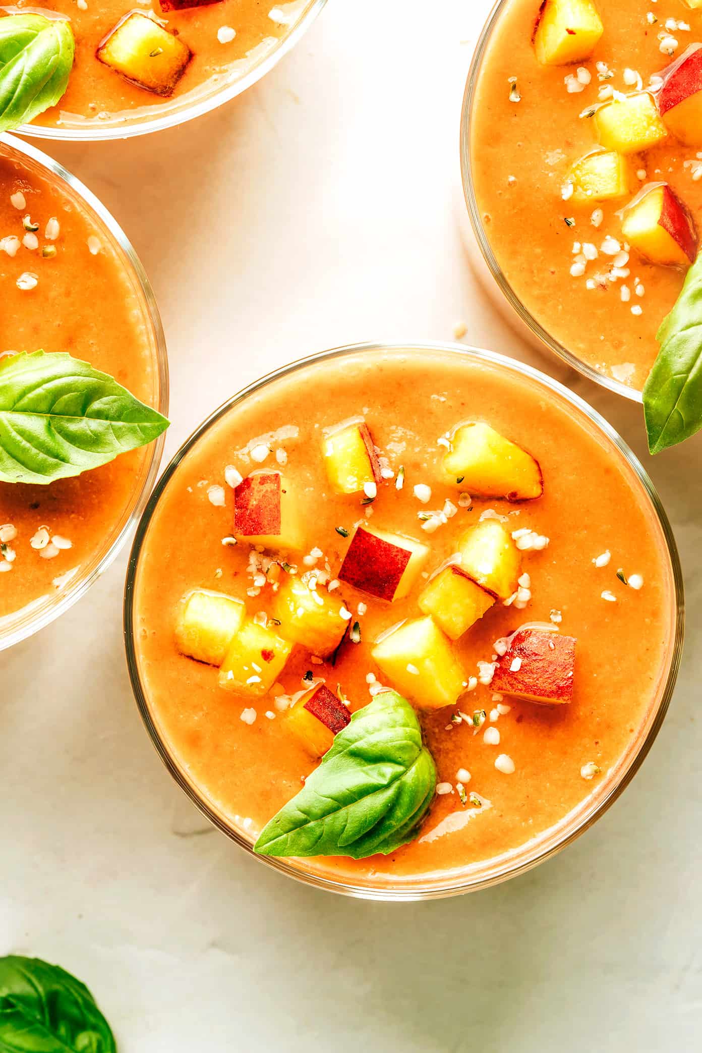 Peach Gazpacho Soup