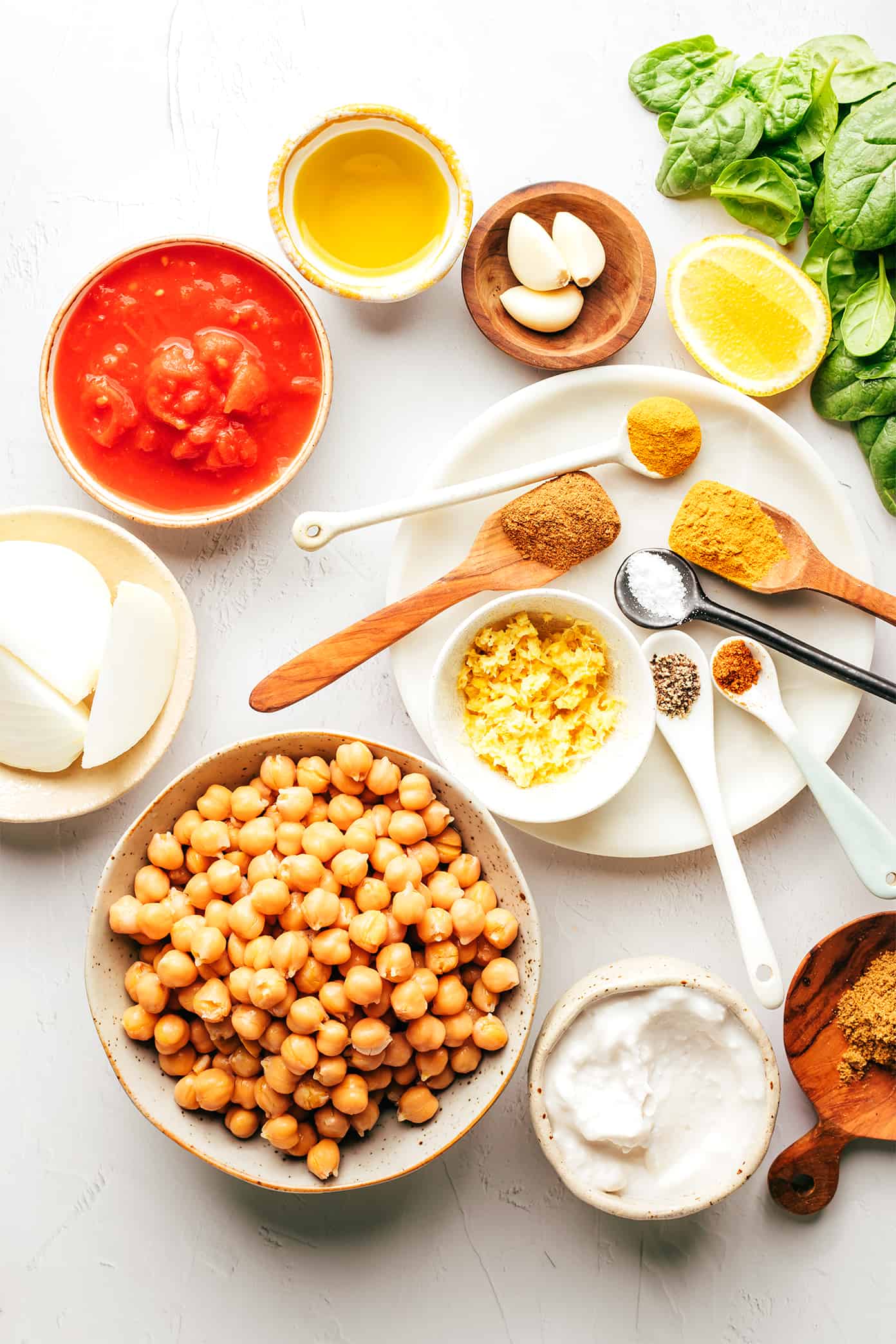 Chickpea Curry Ingredients