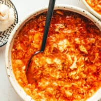 Sopa de Ajo (Garlic Soup) in Bowls