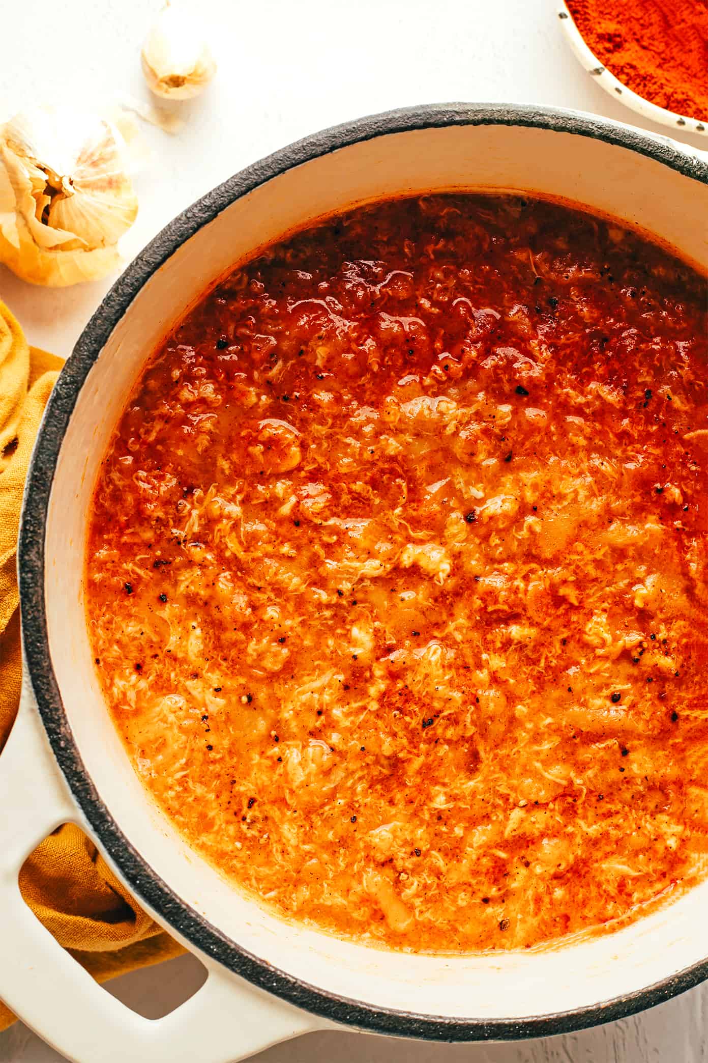 Sopa de Ajo (Sopa Castellana) in Pot