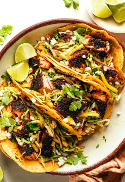 Blackened Salmon Tacos