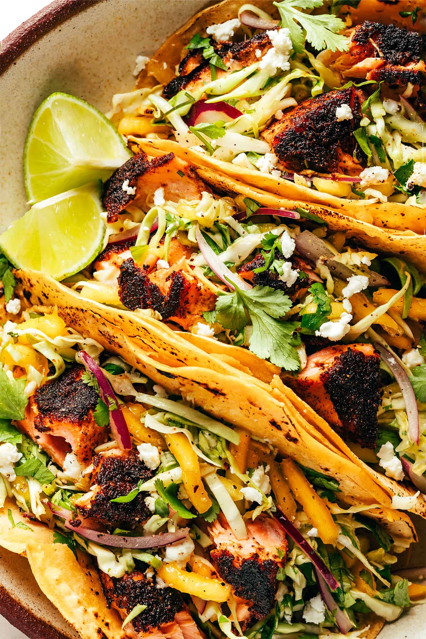 Blackened Fish Tacos Closeup