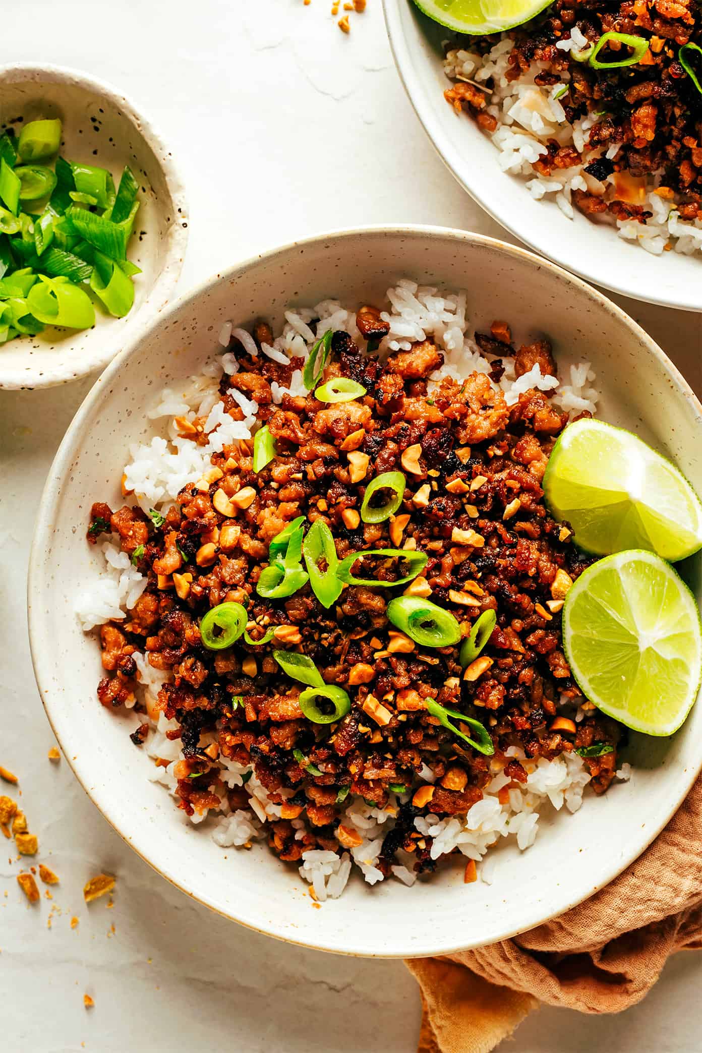 Ginger Lime Pork with Coconut Rice