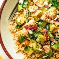 Tuna Avocado Brown Rice Bowls