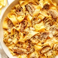 Lemon Brown Butter Pasta with Roasted Artichokes and Fennel