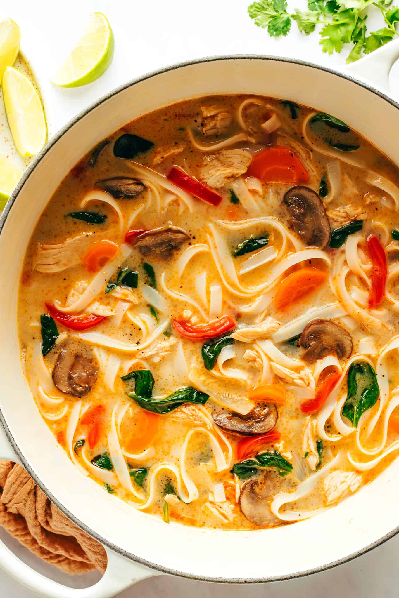 Thai Chicken Noodle Soup Recipe | Gimme Some Oven