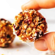 Cranberry Orange Almond Energy Bites