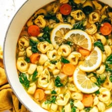 Lemony Tortellini Soup